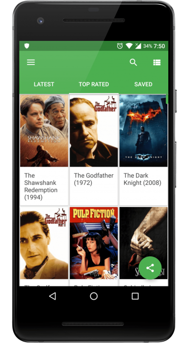 YIFY movie download app home screen